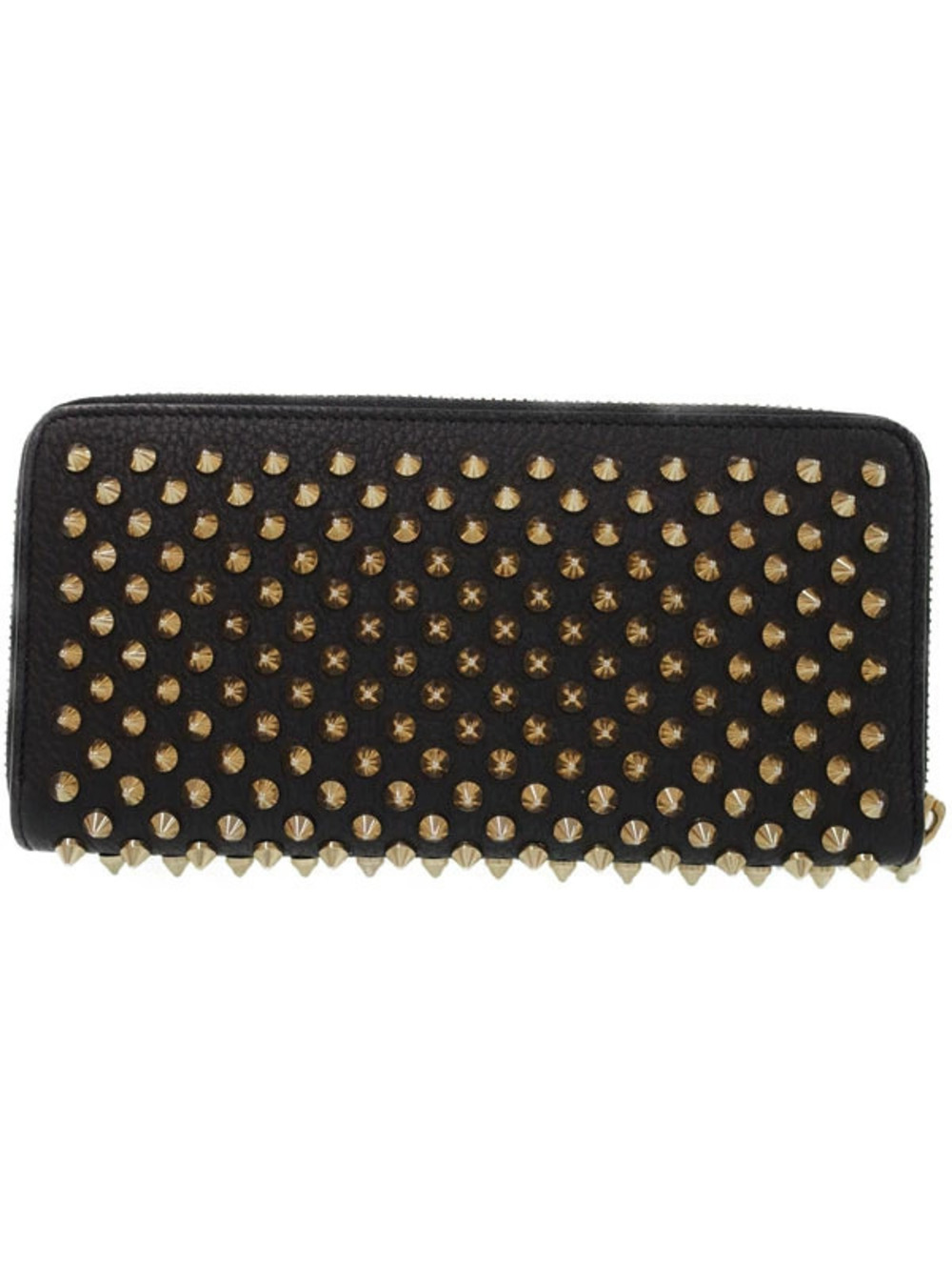Christian Louboutin Panettone Long Round Studded Zipper Wallet